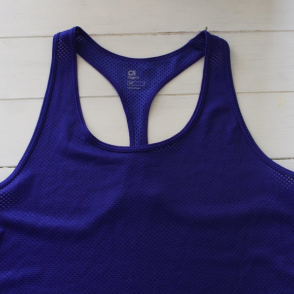 Electric Indigo Racer Back Running Tank, GAPFit - Picture 7 of 7